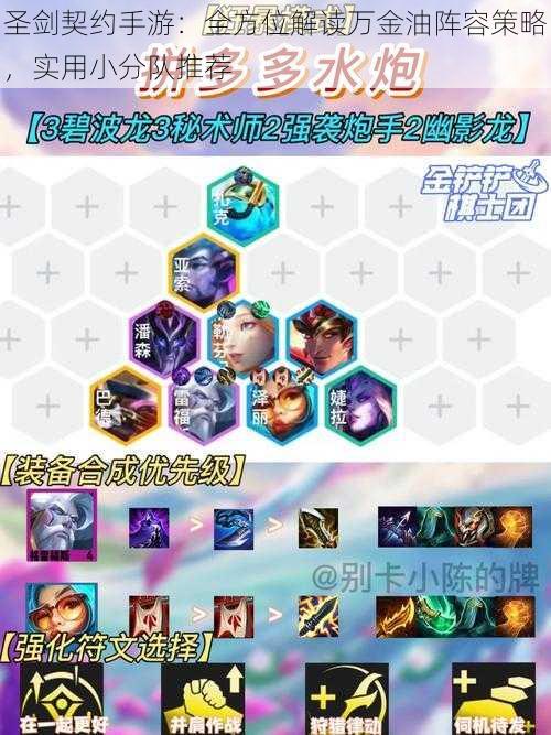 圣剑契约手游:全方位解读万金油阵容策略,实用小分队推荐